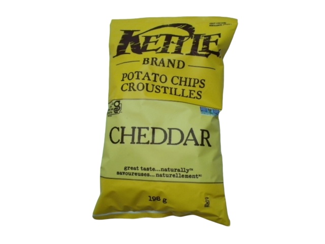 Kettle Chips Cheddar 198g.