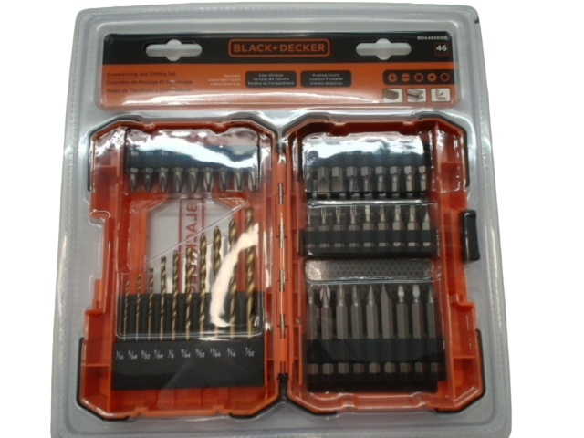 Screwdriving & Drilling Set 46pcs. Black+Decker