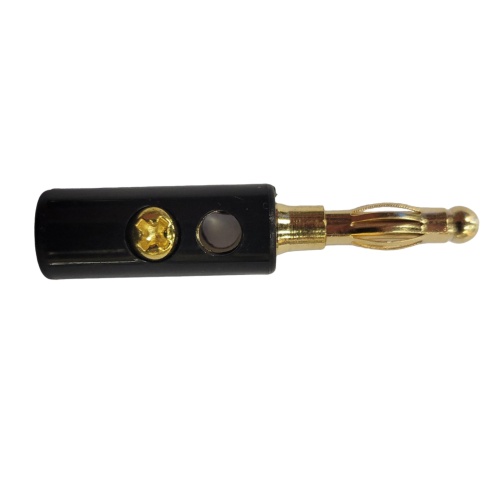 Black Banana Plug w/ Screw