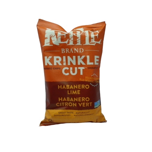 Kettle Chips Habanero Lime 198g. Krinkle Cut