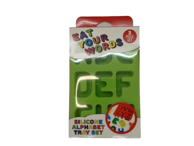 3pc. Silicone Alphabet Tray Set