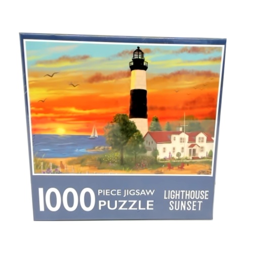 Jigsaw Puzzle 1000pc. Lighthouse Sunset