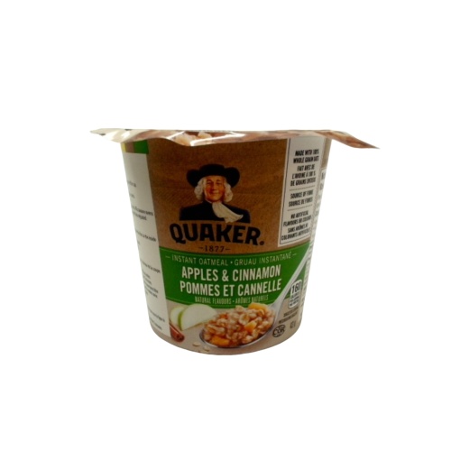 Quaker Instant Oatmeal Apples & Cinnamon 43g. Cup