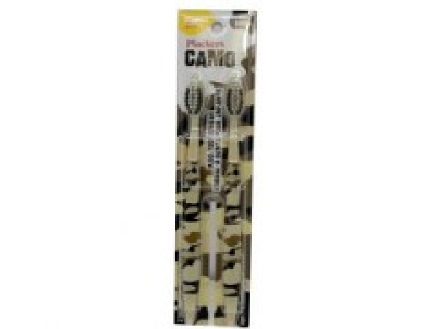 Toothbrush Kids Camo 2pk. Soft Plackers