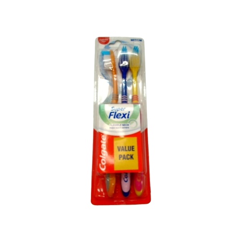 Toothbrush 3pk. Medium Super Flexi Colgate