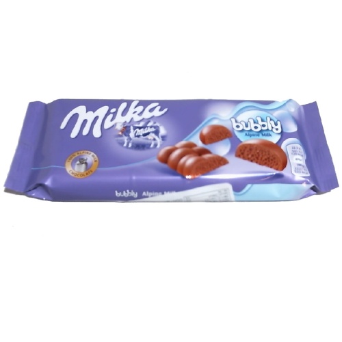 Chocolate Bar Milka Bubbly Alpine 90g.