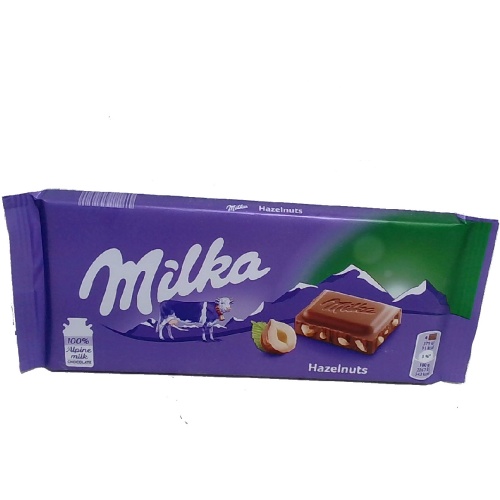 Chocolate Bar Milka Hazelnuts 100g.