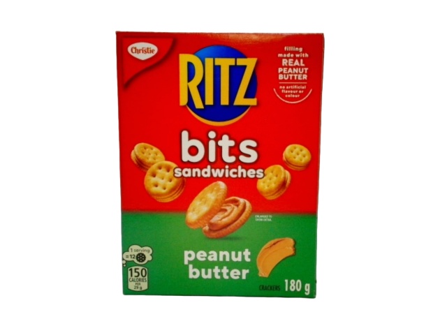 Ritz Bits Sandwiches Peanut Butter 180g. Christie