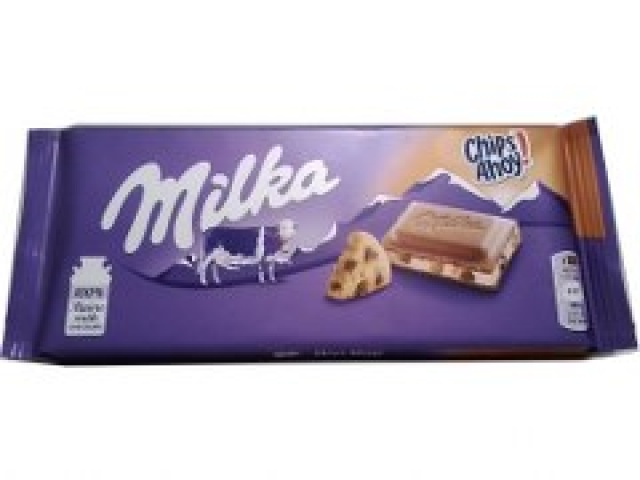 Chocolate Bar Milka Chips Ahoy! 100g.