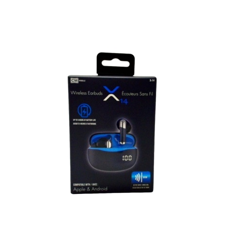 Earbuds Wireless X14 5 Hr Battery Blue