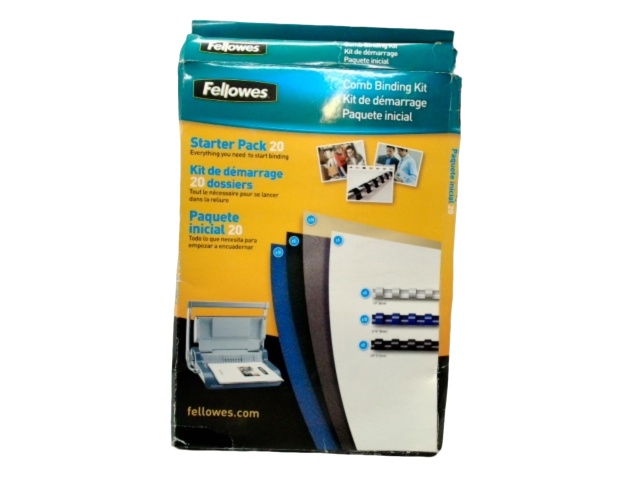 Comb Binding Kit Starter Pack 20 Fellowes