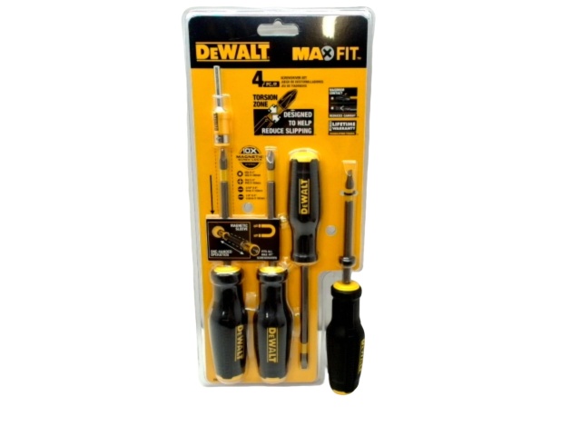 Dewalt Max Fit 4pc. Screwdriver Set