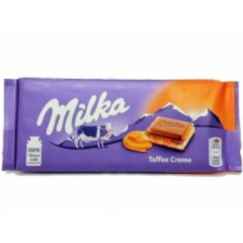 Chocolate Bar Milka Caramel Creme 100g.