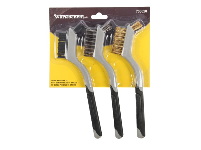 wire brush set 3 pc soft grip