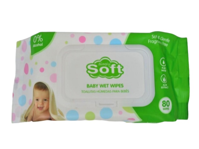 SIMPLY SOFT BABY WET 80 WIPES