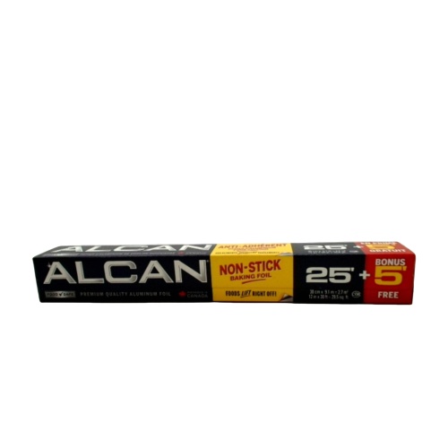 Non Stick Baking Foil 25' + 5' Alcan