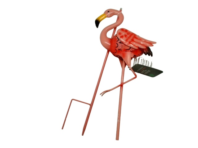 Solar Stick Light Flamingo Metal Art Moonrays